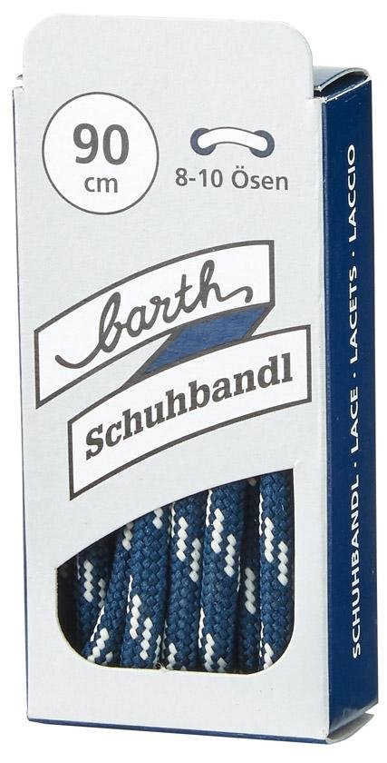 Schnürsenkel, 120 cm, rund, blau-weiß barth Schuhbandl