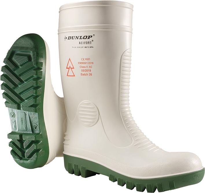 Stiefel Dunlop Acifort High Voltage,white,G39/40