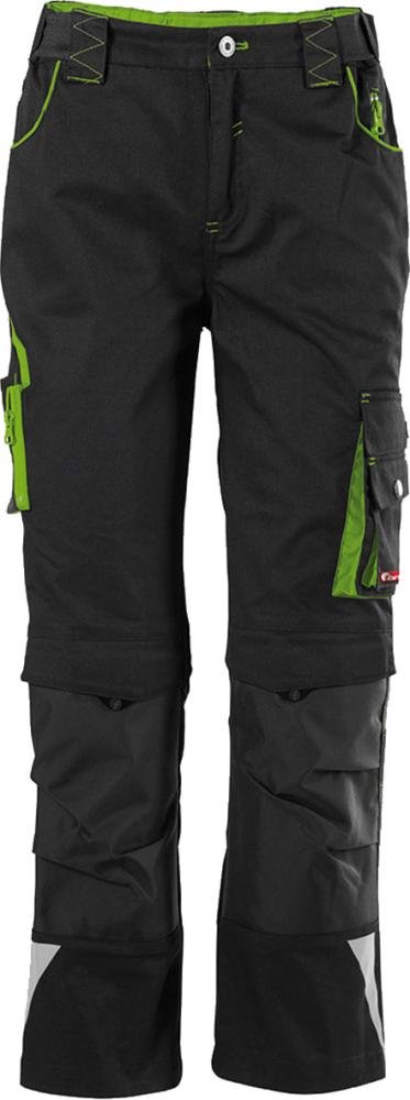 FORTIS Kids Bundhose 24, schw./limegreen,Gr110-116