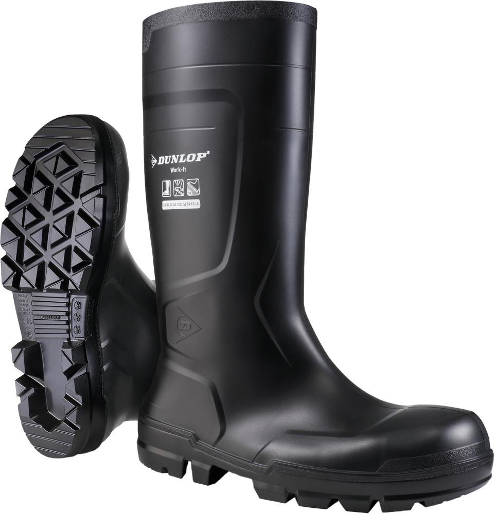Stiefel WORK-IT BLACK PVC SR LO LG S5 Gr.35 DUNLOP