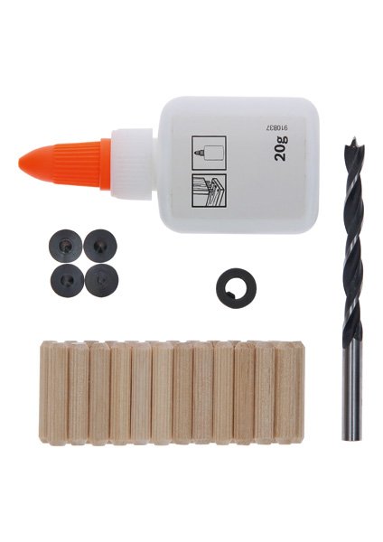32-tlg. Holzdübel-Set, 6 mm