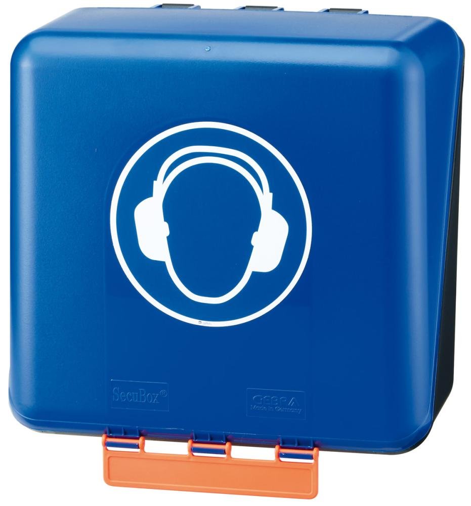 Aufb.Box SECU Midi Standard, f. Gehörschutz, blau