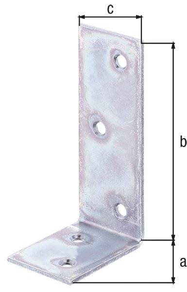 Balkenwinkel, disp., TxHxB 40x80x30 mm