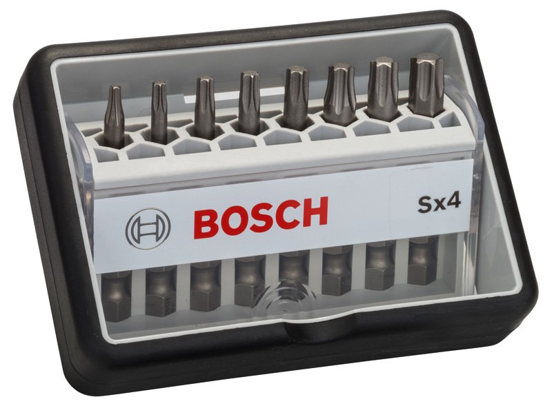 8-tlg. Schrauberbit-Set, Robust Line, Sx T, Extra Hard-Ausführung