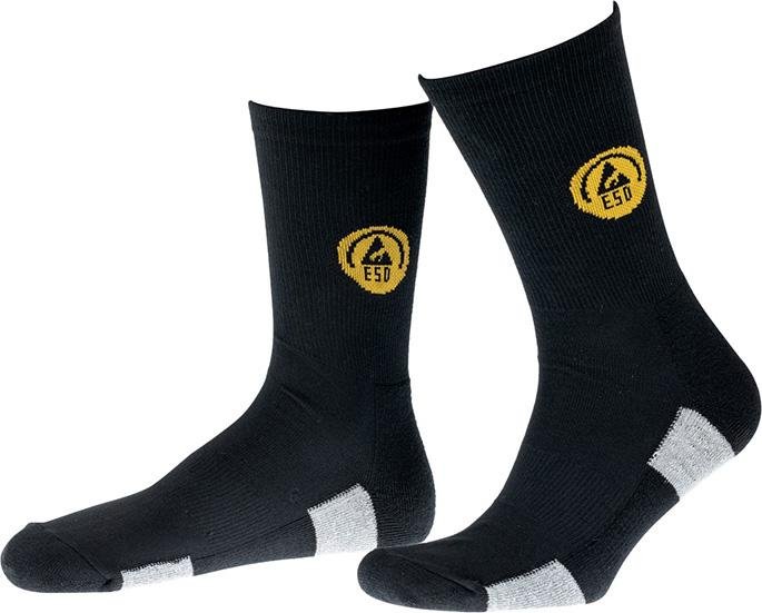 Funktionssocke, ESD, Gr39-41,schw./grau,FORTIS