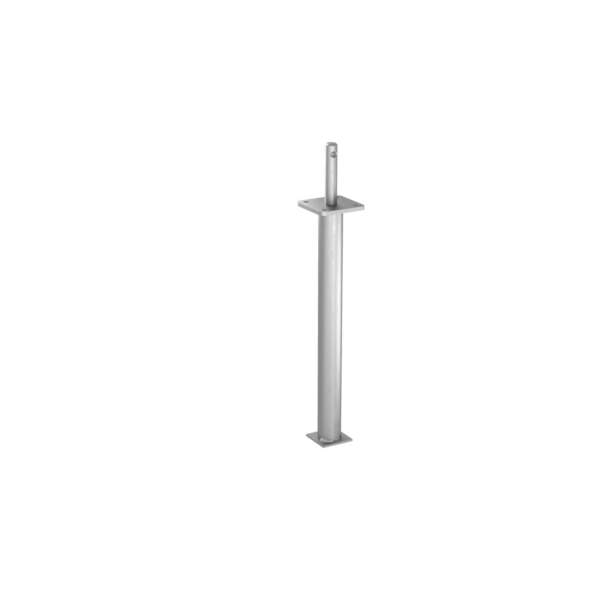 GH-Stützenfuß Typ D in Beton 24x120mm, Dolle 48,3x500mm