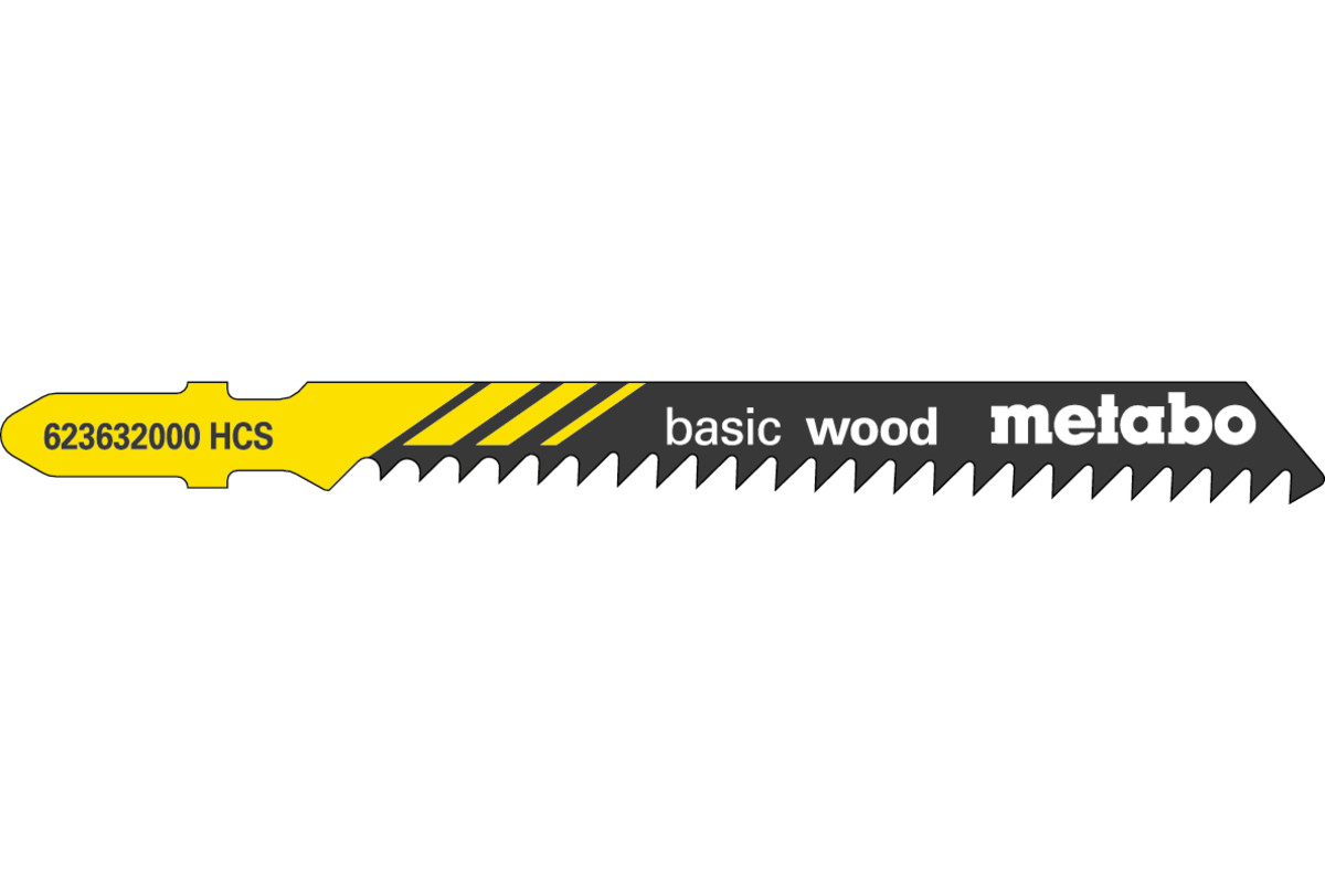 5 Stichsägeblätter "basic wood" 74/ 3,0 mm (623632000)