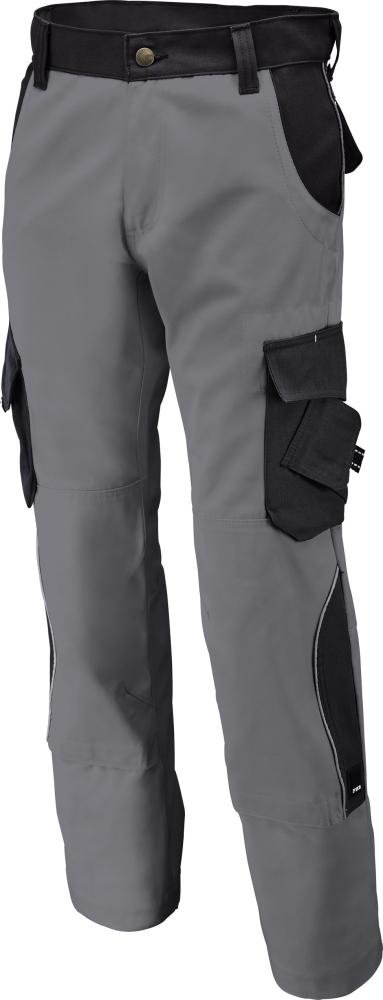 Arbeitshose Bruno, 300 g/qm,Gr. 48, grau/schwarz