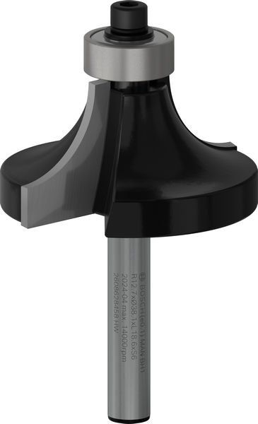 PRO Abrundfräser-m-Lager, 6 x 38,1 x 60 mm
