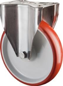 Bockkrolle 80mm H110.B26 Platte,Polyure,ER,GL H110.B26.080 BS ROLLEN
