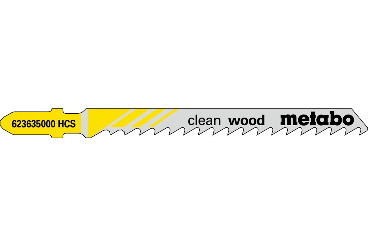 5 Stichsägeblätter "clean wood" 74/ 4,0 mm (623635000)