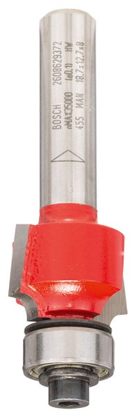 Abrundfräser Expert for Wood, 8 mm, D 18,7 mm, R1 3 mm, L 12,7 mm, G 55 mm
