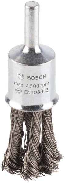 PRO Stainless Steel heavy Pinselbürste, gerader Schaft, 19 x 0,35 mm