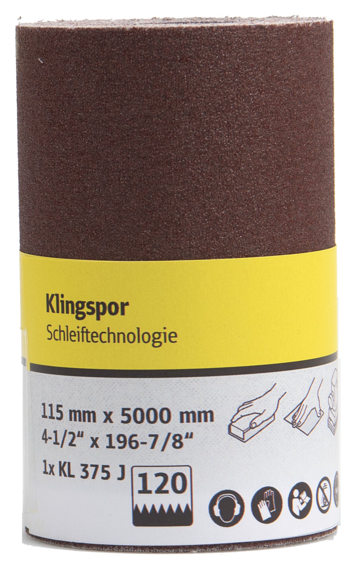KL 375 J Rollen, 115 x 5000 mm Korn 120