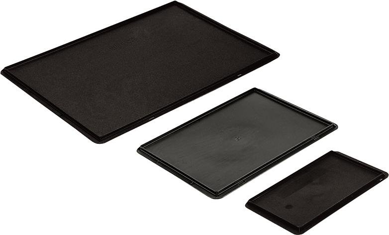 Auflagedeckel schwarz für Kastenmaß B600xT400mmLA-KA-PE