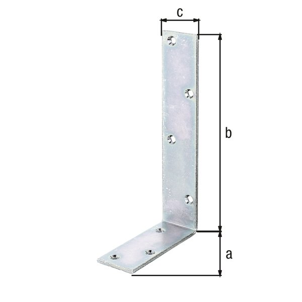 Balkenwinkel, disp., TxHxB 100x200x40 mm
