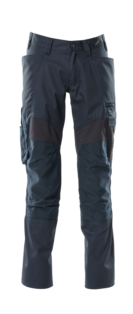 Hose mit Knietaschen, Stretch-Einsätze Hose Größe 76C50, schwarzblau