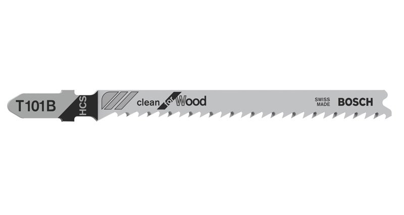 Stichsägeblatt T 101 B Clean for Wood, 5er-Pack