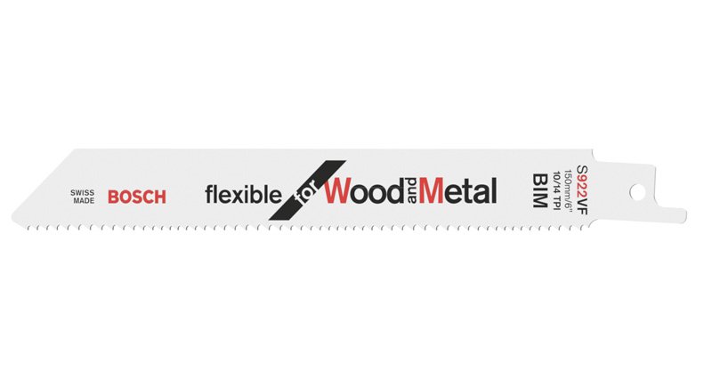 Säbelsägeblatt S 922 VF, Flexible for Wood and Metal, 5er-Pack