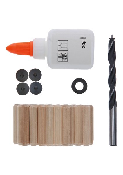 32-tlg. Holzdübel-Set, 8 mm